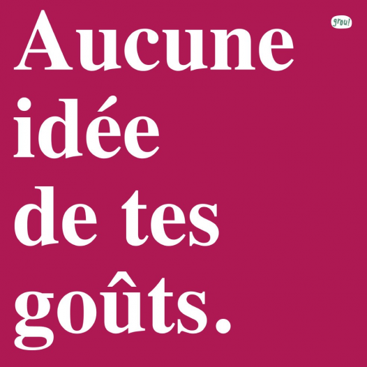 Aucune idée