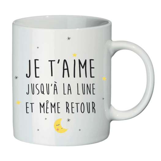je t'aime jusqu'à la lune-mug