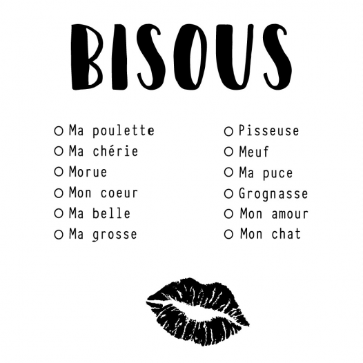 Bisous à cocher
