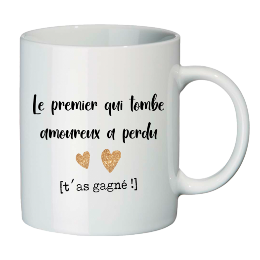 le premier qui tombe -mug