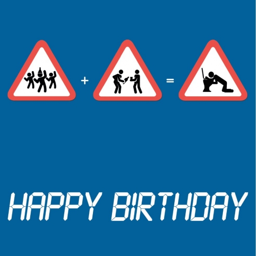 Anniversaire vomi carte