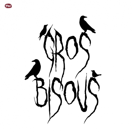 Gros bisous métal carte
