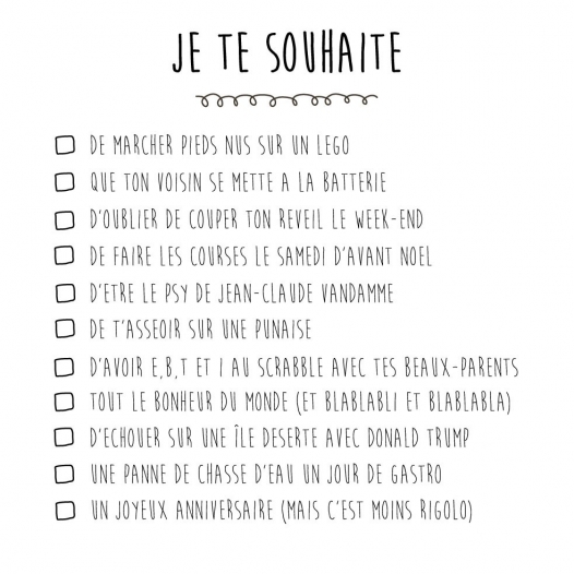 Je te souhaite légo carte
