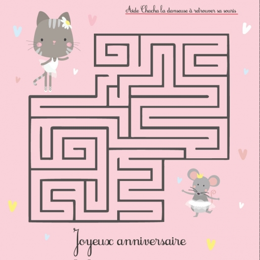 Labyrinthe chat carte