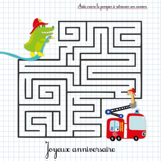 Labyrinthe pompier carte
